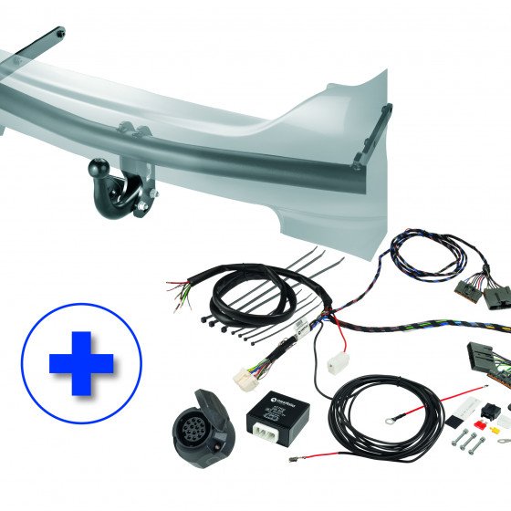 Westfalia Automotive 314306900113 Gancio Traino Fisso Con Kit Elettrico 13 Poli – Originale, Per Veicoli Senza Portabici Di Fabbrica