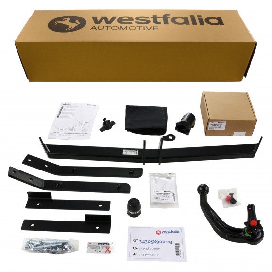 Westfalia Verticle Portabici Staccabile Per Gancio Traino - Per Mazda 3 Hatchback (10/13)